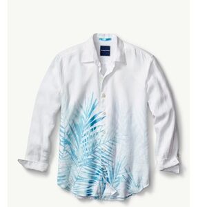 Tommy Bahama Men’s Fo' Rio Fronds Linen Shirt Size XL